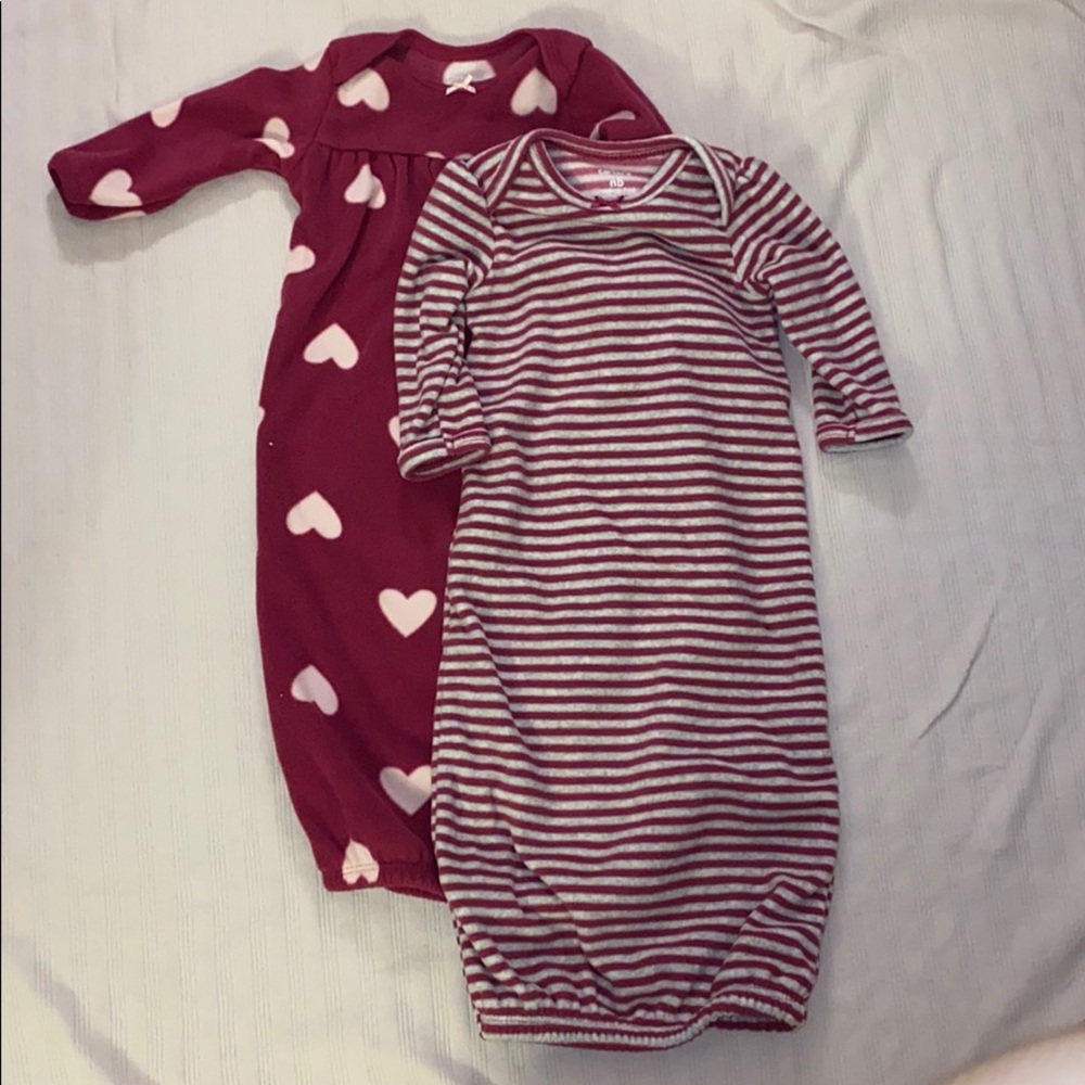 2 pack NB Sleeping gowns